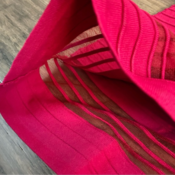 French Connection Magenta Fuchsia Pink Mini Dress Flowy Sleeveless Size 6 - Picture 9 of 10